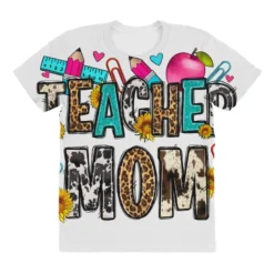 Teacher Mom All Over Women's T-shirt 7 Teacher Mom All Over Women's T-shirt -TeeMuse Store pd.2527097640.108.25102150.s3.1 front customized f5f5f5 none x45y42 294 800x800 1