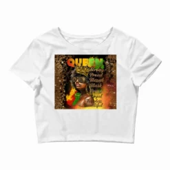 Afro Queen Juneteenth Crop Top