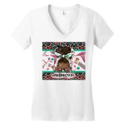 Afro Messy Bun Pharmacy Life Women's V-Neck T-Shirt -TeeMuse Store pd.2527103466.72.25097397.s3.1 front white ffffff none x0y0 138 800x800 1