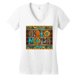 Western Girl Mama Women's V-Neck T-Shirt -TeeMuse Store pd.2527109106.72.25102414.s3.1 front white ffffff none x0y0 138 800x800 1