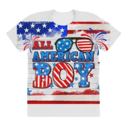 All American Boy All Over Women's T-shirt -TeeMuse Store pd.2527116195.108.25102429.s3.1 front customized f5f5f5 none x45y41.5 294 800x800 1