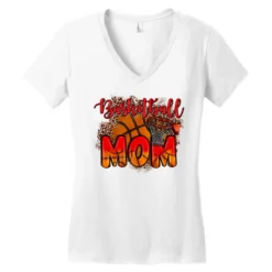 Basketball Mom Red Women's V-Neck T-Shirt 7 Basketball Mom Red Women's V-Neck T-Shirt -TeeMuse Store pd.2527135172.72.25102616.s3.1 front white ffffff none x0y0 138 800x800 1