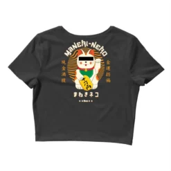 Lucky Cat (Maneki - Neko) Crop Top