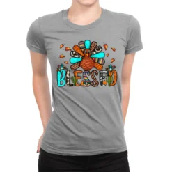 Blessed Turkey Ladies Fitted T-Shirt