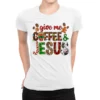 Give Me Coffee & Jesus Ladies Fitted T-Shirt