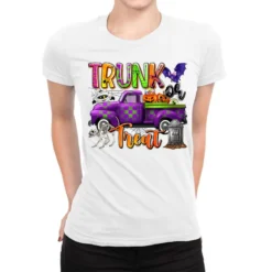 Trunk Or Treat Ladies Fitted T-Shirt