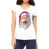 Creepy Santa Spooky Christmas Scary Santa Funny Cr Women's V-Neck T-Shirt