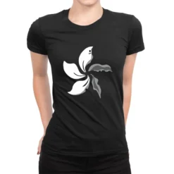 Wilted Bauhinia Flag Ladies Fitted T-Shirt