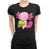 Axolotl Tennis Player Tennisalotl Mexican Salamand Ladies Fitted T-Shirt