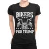 Bikers For Trump 2024 Ladies Fitted T-Shirt