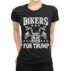 Bikers For Trump 2024 Ladies Fitted T-Shirt