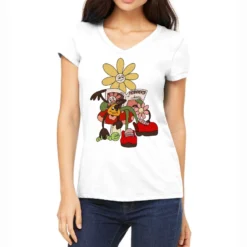 Friendship Sublimation Women's V-Neck T-Shirt