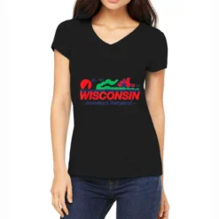 Wisconsin Women's V-Neck T-Shirt