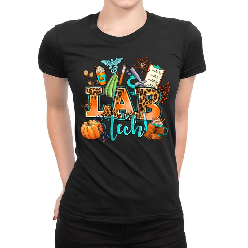 Lab Tech Fall Ladies Fitted T-Shirt 1 Lab Tech Fall Ladies Fitted T-Shirt