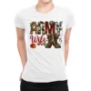 Christmas Army Wife Ladies Fitted T-Shirt
