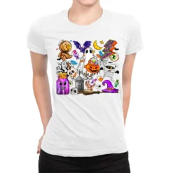 Cute Halloween Ladies Fitted T-Shirt