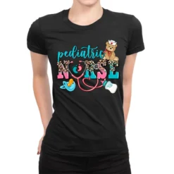 Pediatric Nurse Ladies Fitted T-Shirt