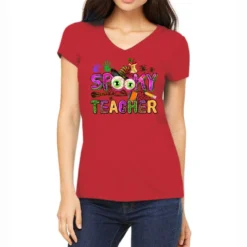 Spooky Teacher Women's V-Neck T-Shirt