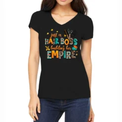 Just A Nail Boss Building Her Empire Women's V-Neck T-Shirt