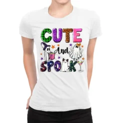 Cute And Spooky Ladies Fitted T-Shirt