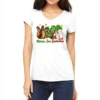 Peace Love Snowman Women's V-Neck T-Shirt