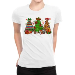 Mexican Christmas Trees Ladies Fitted T-Shirt