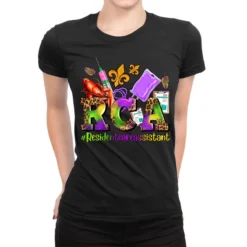 Mardi Gras Rca Resident Care Assistant Ladies Fitted T-Shirt