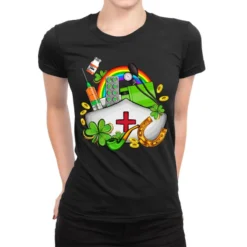 Nurse St Patricks Ladies Fitted T-Shirt