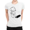 Mushroom Sublimation Ladies Fitted T-Shirt