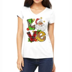 Love Christmas Women's V-Neck T-Shirt