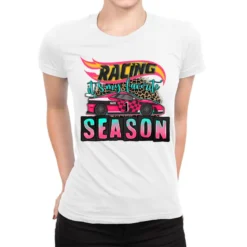 Racing It's My Favorite Season Sport Car Ladies Fitted T-Shirt