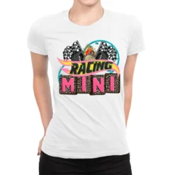 Racing Mini With Racing Oto Equipment Ladies Fitted T-Shirt