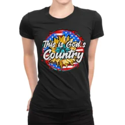 This Is God's Country Ladies Fitted T-Shirt