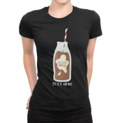 Chocolate Milk Classic Ladies Fitted T-Shirt