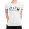 Life Is Better With A Shepherd Ladies Fitted T-Shirt