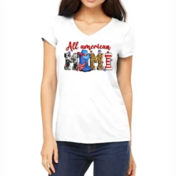 All American Mimi Women's V-Neck T-Shirt