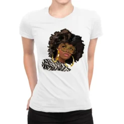Afro Fashion Woman Ladies Fitted T-Shirt