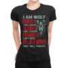 I Am Wolf Quietly I Will Endure Silently I Will St Ladies Fitted T-Shirt