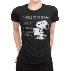 Things To Do Today Ladies Fitted T-Shirt
