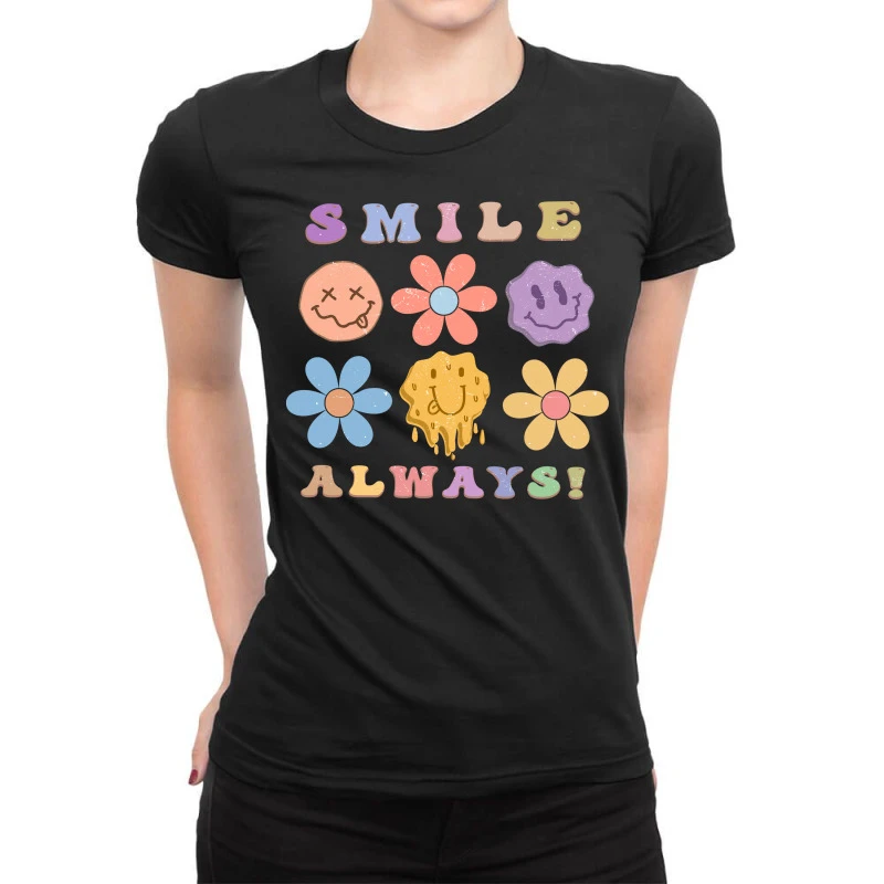 Smile Always! Sublimation Ladies Fitted T-Shirt 1 Smile Always! Sublimation Ladies Fitted T-Shirt