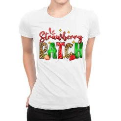 Strawberry Patch Ladies Fitted T-Shirt