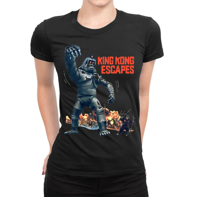 King Kong Escapes Ladies Fitted T-Shirt 1 King Kong Escapes Ladies Fitted T-Shirt