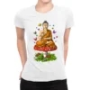 Buddha Magic Mushrooms Meditation Ladies Fitted T-Shirt