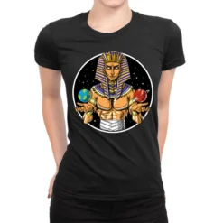 Egyptian Space Pharaoh Ladies Fitted T-Shirt