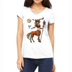 Forest Shaman Centaur Women's V-Neck T-Shirt