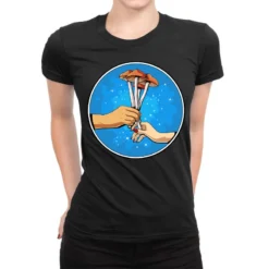 Magicmagi Mushrooms Psilocybin Fungi Shrooms Ladies Fitted T-Shirt