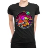 Magic Mushrooms Psilocybin Psychedelic Frog Ladies Fitted T-Shirt