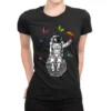 Psychedelic Astronaut Trip Ladies Fitted T-Shirt