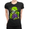 Space Alien Abduction Astronaut Ladies Fitted T-Shirt
