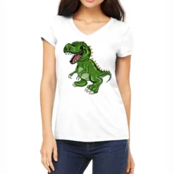 Cute T-Rex Women's V-Neck T-Shirt